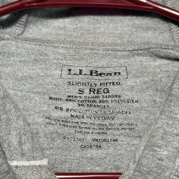 LL Bean Hoodie Mens Small Gray Pullover Hooded Sweatshirt Comfort Camp - Picture 3 of 7